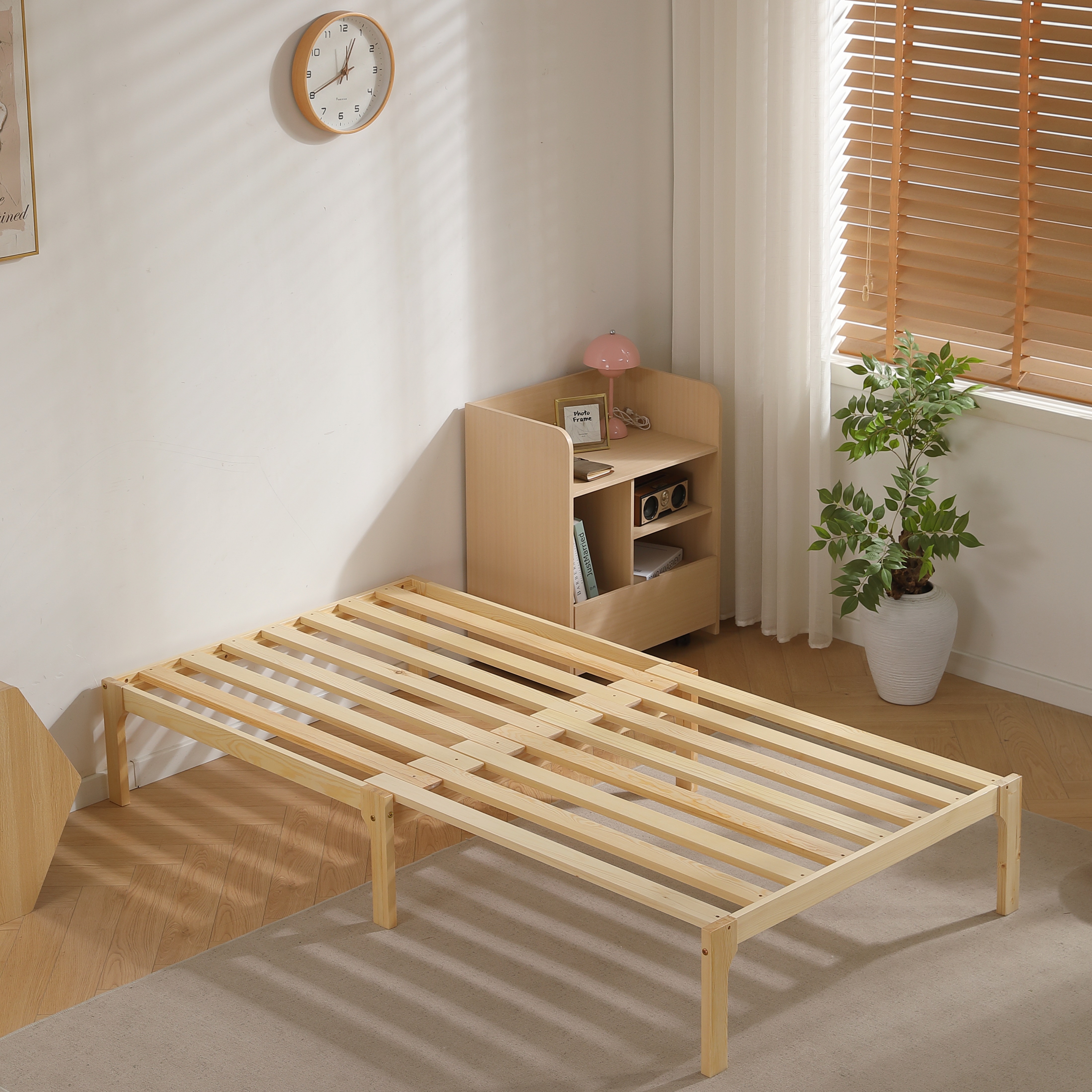 【本日限り激安SALE】ディベッド ソファベッド シングル 天然木製 伸長式ベッド ベッドフレーム 伸縮 下収納 おしゃれ 2way 天然木 来客用 リビング パイン材 すのこ仕様