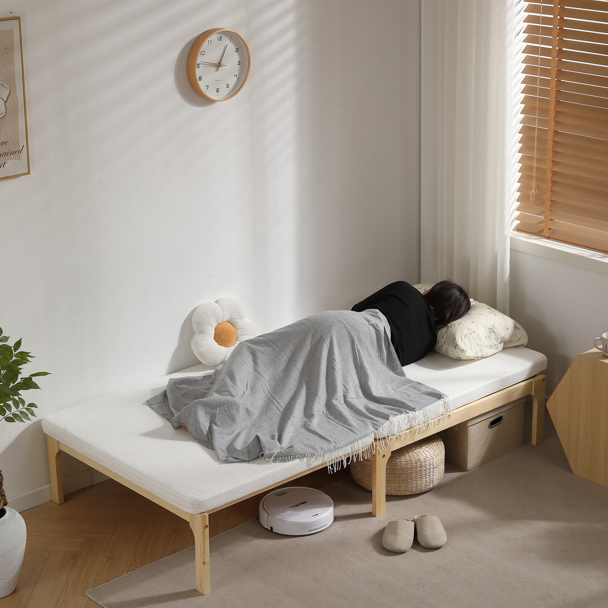 【本日限り激安SALE】ディベッド ソファベッド シングル 天然木製 伸長式ベッド ベッドフレーム 伸縮 下収納 おしゃれ 2way 天然木 来客用 リビング パイン材 すのこ仕様