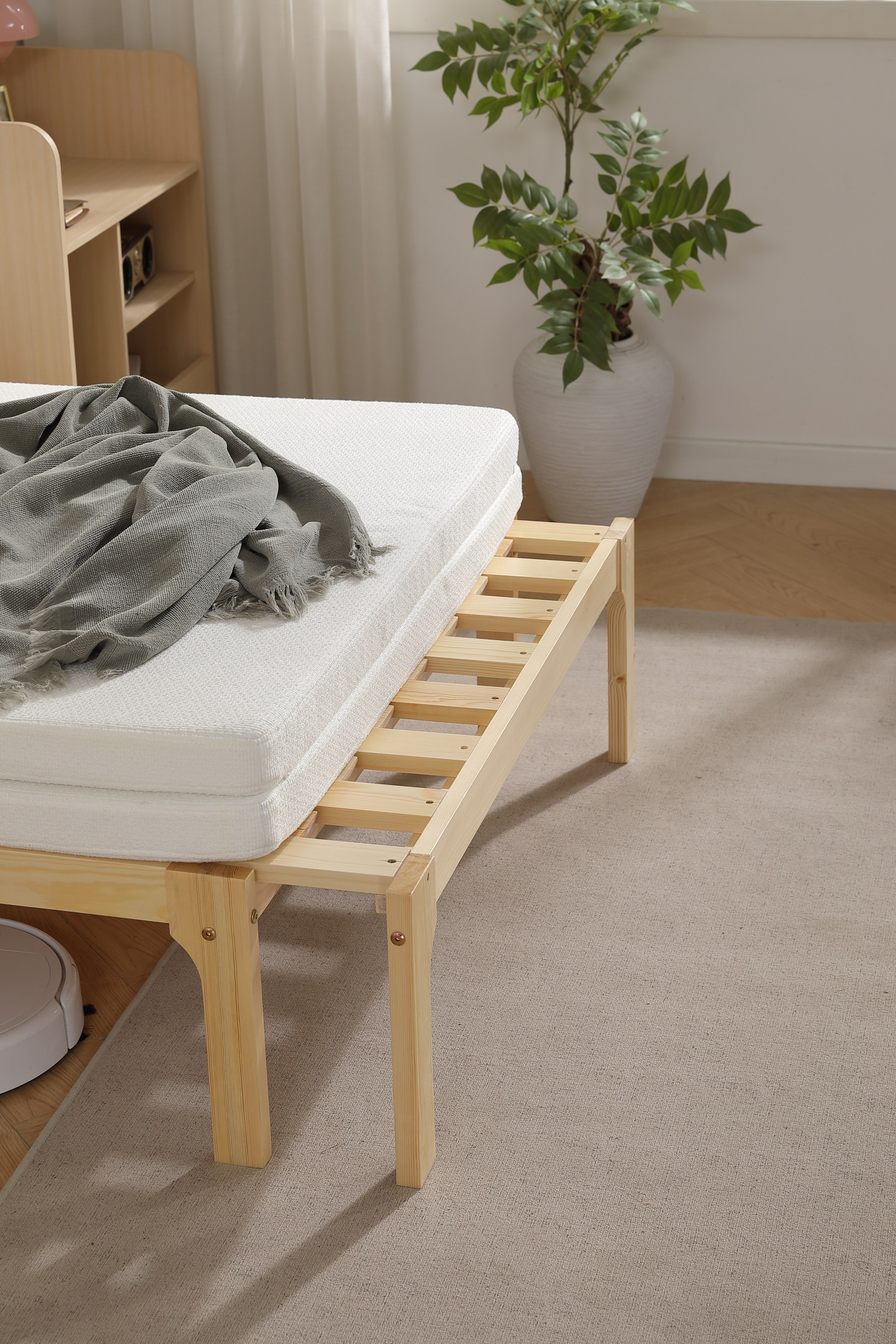 【本日限り激安SALE】ディベッド ソファベッド シングル 天然木製 伸長式ベッド ベッドフレーム 伸縮 下収納 おしゃれ 2way 天然木 来客用 リビング パイン材 すのこ仕様