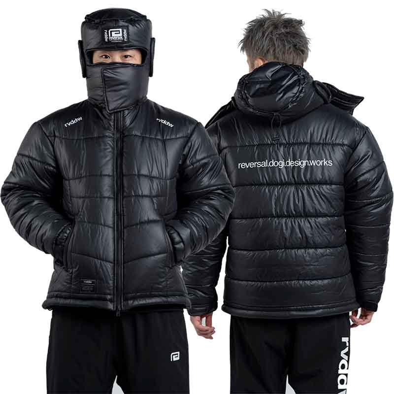 リバーサル 中綿ダウンジャケット reversal rvddw 中わた アウター メンズ レディース ブランド 大きいサイズ おしゃれ 格闘技 黒