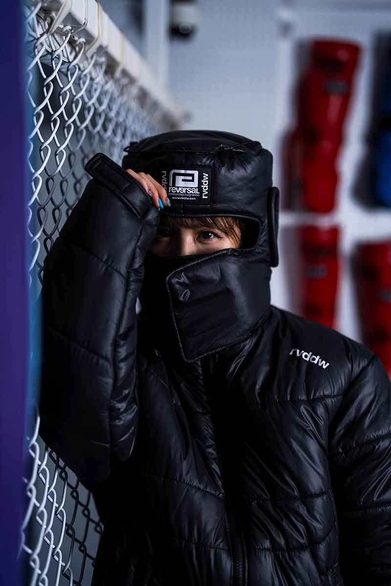 リバーサル 中綿ダウンジャケット reversal rvddw 中わた アウター メンズ レディース ブランド 大きいサイズ おしゃれ 格闘技 黒