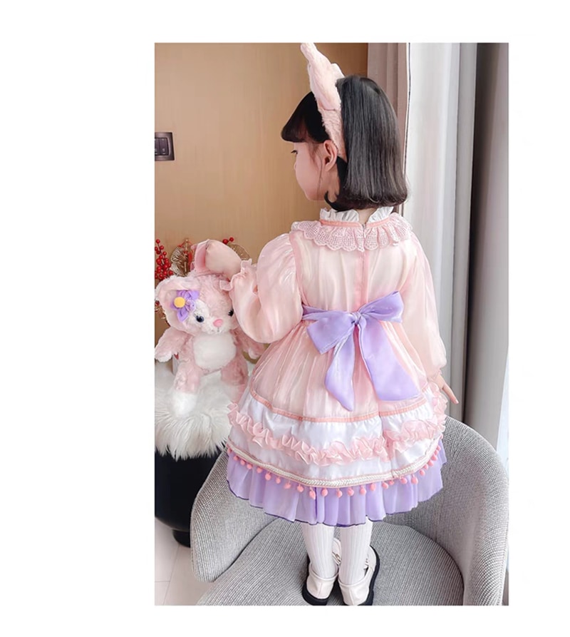 韓国　子供服 着ぐるみ ダッフィーキッズ服 ドレス ワンピース衣装 レナベルcosplay イベント可愛いお姫様　保温