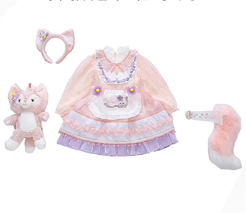 韓国　子供服 着ぐるみ ダッフィーキッズ服 ドレス ワンピース衣装 レナベルcosplay イベント可愛いお姫様　保温