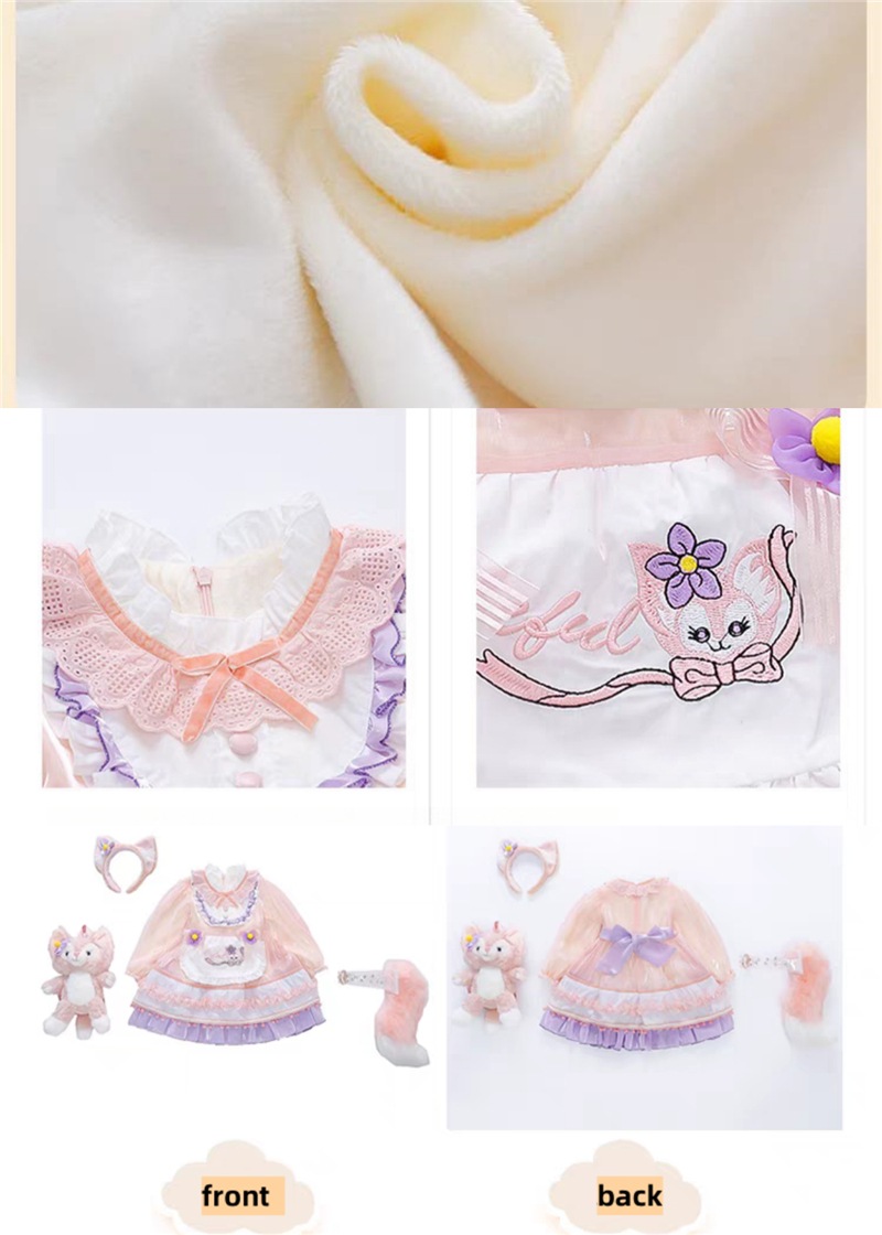 韓国　子供服 着ぐるみ ダッフィーキッズ服 ドレス ワンピース衣装 レナベルcosplay イベント可愛いお姫様　保温