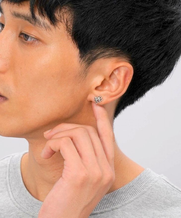 ピアス メンズ クラシックハウルピアス SV925 LH-01EA0111 メンズピアス 片耳用 1点売り クリスマス 誕生日 プレゼント ギフト 彼氏 【ネコポス】