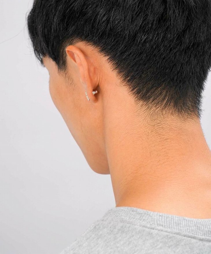 ピアス メンズ クラシックハウルピアス SV925 LH-01EA0111 メンズピアス 片耳用 1点売り クリスマス 誕生日 プレゼント ギフト 彼氏 【ネコポス】