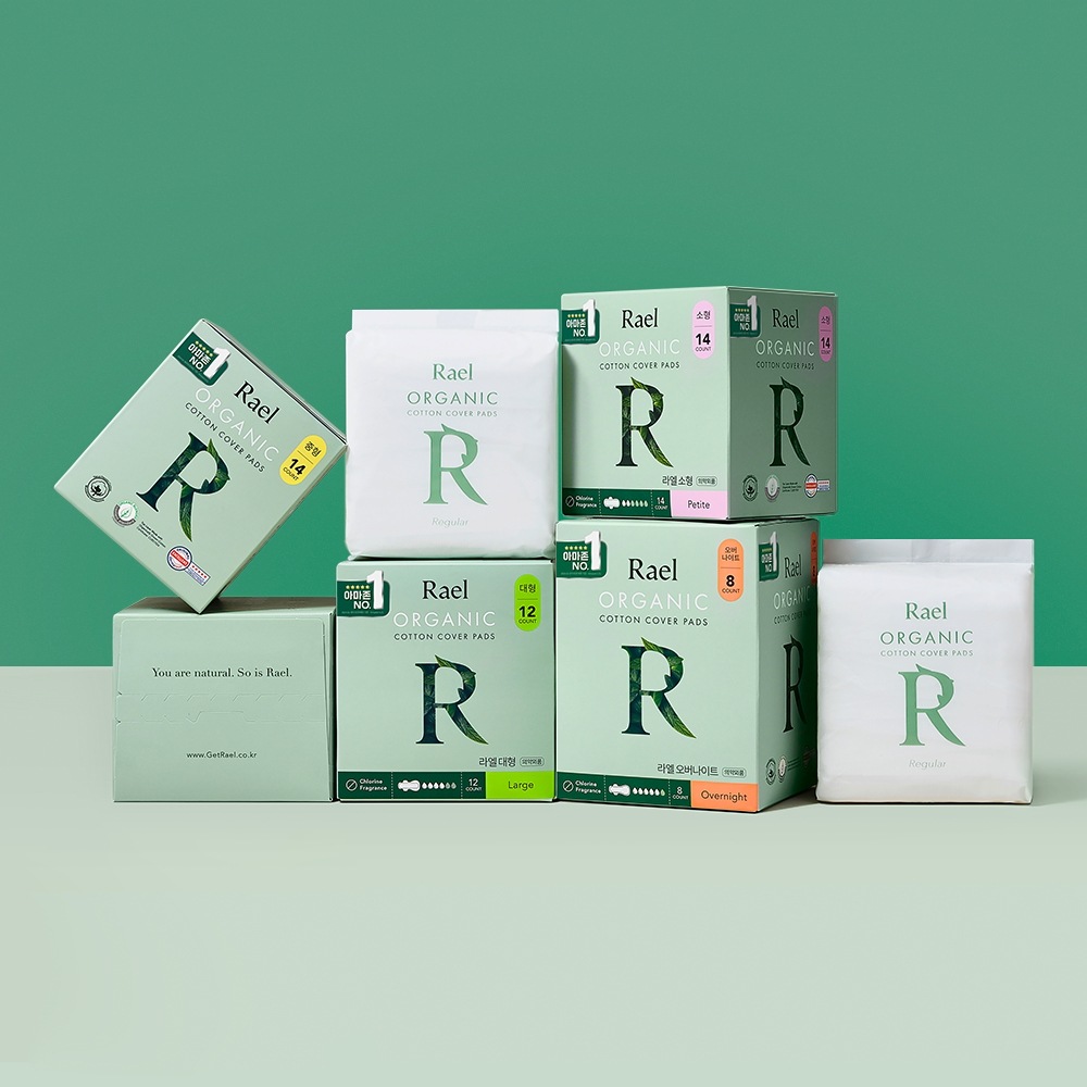 [12パック]ラエルオーガニック純綿カバー生理用ナプキンセット