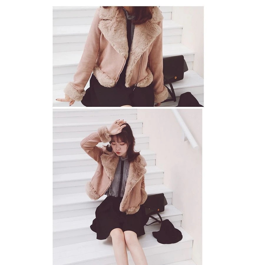 【新作登場】レディース毛皮コート フェイクファーライダースジャケット モッズコート レディース アウター ウール レディース アウター レディース コート-Q250419-1922