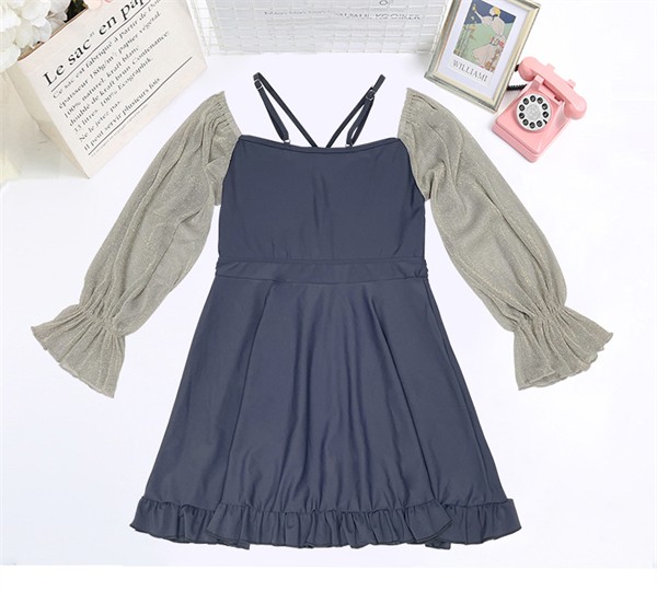 ワンピース水着 ぽっちゃり 水着 服みたいな 韓国風 大きいサイズ 体型カバー 露出控えめ 可愛い 長袖 おしゃれ ショートパンツ ビーチ 夏 リゾート 海 プール 温泉 オールインワン オトナ女子