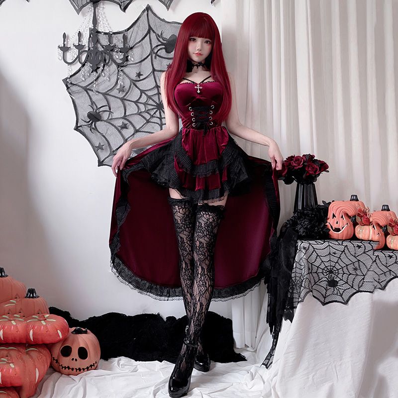 本日の限定商品COS チュームダークゴハロウィーン大人セクシードレス アゲハ魔女ヴァンパイアブライダル cos チューム ハロウィン cosプレ コスプレ ハロウィ ハロウィン衣装 ハロウィン cos