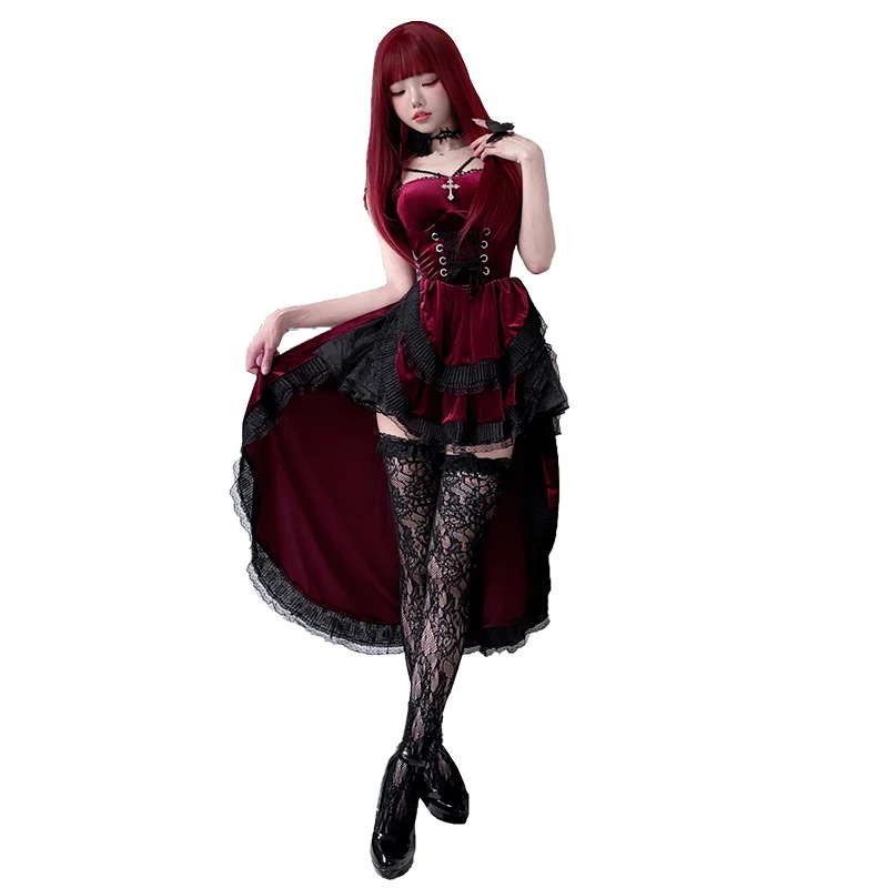 本日の限定商品COS チュームダークゴハロウィーン大人セクシードレス アゲハ魔女ヴァンパイアブライダル cos チューム ハロウィン cosプレ コスプレ ハロウィ ハロウィン衣装 ハロウィン cos