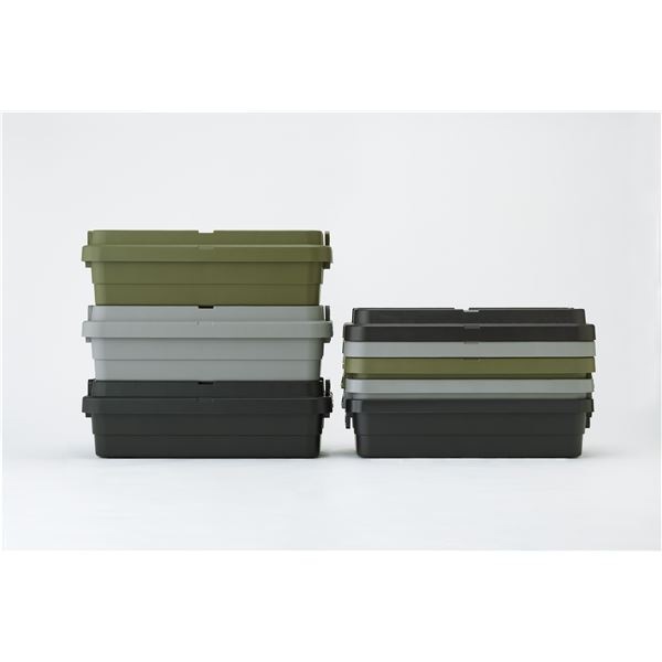 収納ボックス S蓋 40L LOW TYPE 約幅78x奥行39x高さ24cm ブラック トランクカーゴ 日本製 完成品 ベランダ 車載 アウトドア