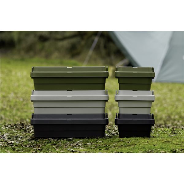 収納ボックス S蓋 40L LOW TYPE 約幅78x奥行39x高さ24cm ブラック トランクカーゴ 日本製 完成品 ベランダ 車載 アウトドア