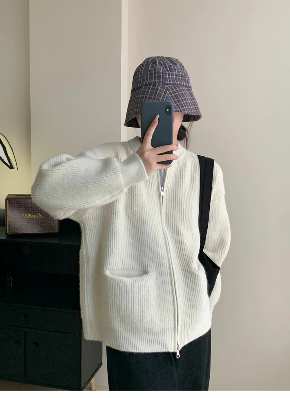 , ニットジャケット カーディガン ニットカーディガン ダブルジップ付き レディース ニット カーディガン 秋 ジップ付き トップス ニットウェア おしゃれ 無地 シンプル あたたか 体型カバー 保温