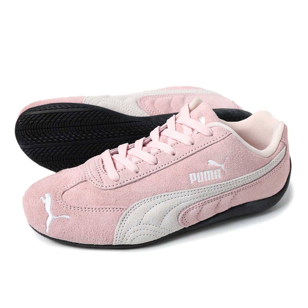 PUMA プーマ スピードキャット スニーカー SPEEDCAT OG WHISP OF PINK/PWHITE ( ピンク 白 黒 クラシック BLACK PINK ロゼ ドライビングシューズ レデ