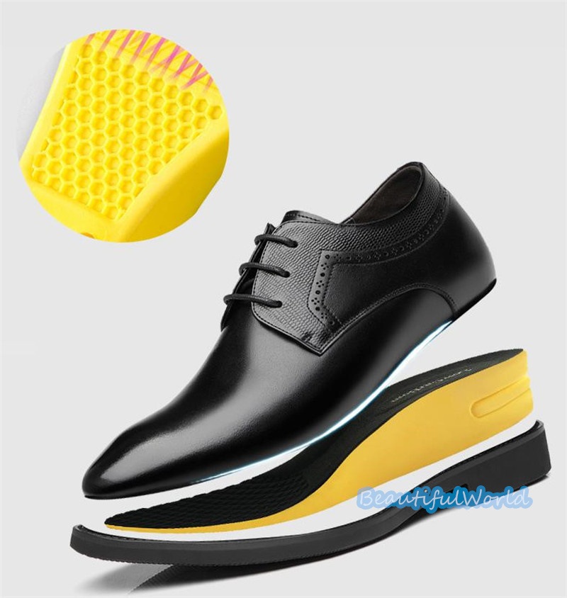 シークレットシューズ メンズ 牛革ビジネスシューズ 8cm 6cm 身長アップ 革靴 背が高くなる靴 成人式 結婚式 冠婚葬祭に フォーマルシューズ 走れる 紳士靴24nanszgx88
