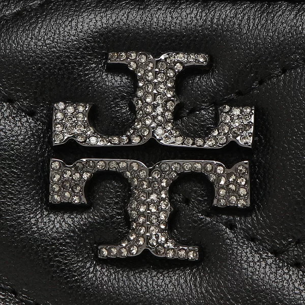 Qoo10] TORY BURCH 二つ折り財布 キラ ミニ財布 ブラック