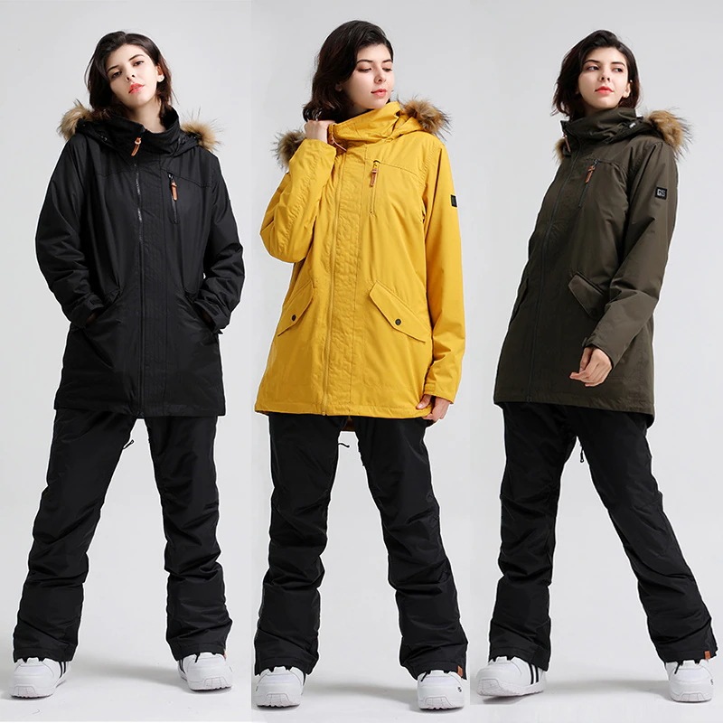 スノーボードウェア ジャケット 単品 ロング丈 レディース フード付き 黒 スノーウェア スキーウェア スノボ おしゃれ イエロー オリーブ 防風防水防雪防寒保温通気 耐摩擦 韓国 スノーボードウェア ジャケット 単品 ロング丈 レディース フード付き 黒 スノーウェア スキーウェア スノボ おしゃれ イエロー オリーブ 防風防水防雪防寒保温通気 耐摩擦 韓国
