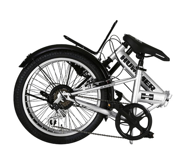 HUMMER 折りたたみ自転車 シルバー HUMMER 折りたたみ自転車 シルバーFDB206FAT-BIKE 20インチ - メルカリ