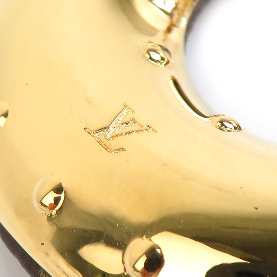 ルイ ヴィトン LOUIS VUITTON ピアス モノグラム ブックル ドレイユ フープ ワイルドLV メタル ブラウン×ゴールド レディース M00473 r10442k ルイ ヴィトン LOUIS VUITTON ピアス モノグラム ブックル ドレイユ フープ ワイルドLV メタル ブラウン×ゴールド レディース M00473 r10442k