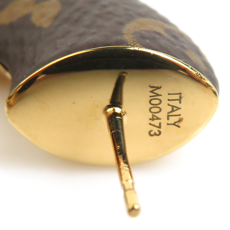 ルイ ヴィトン LOUIS VUITTON ピアス モノグラム ブックル ドレイユ フープ ワイルドLV メタル ブラウン×ゴールド レディース M00473 r10442k ルイ ヴィトン LOUIS VUITTON ピアス モノグラム ブックル ドレイユ フープ ワイルドLV メタル ブラウン×ゴールド レディース M00473 r10442k