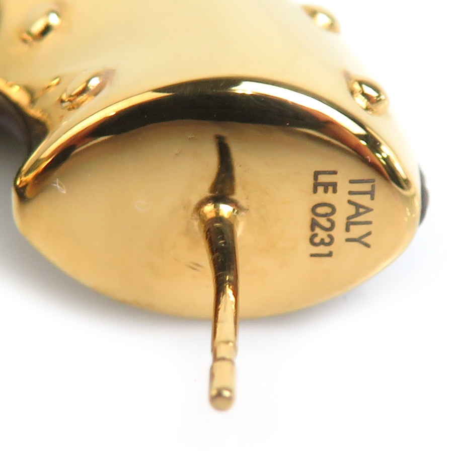 ルイ ヴィトン LOUIS VUITTON ピアス モノグラム ブックル ドレイユ フープ ワイルドLV メタル ブラウン×ゴールド レディース M00473 r10442k ルイ ヴィトン LOUIS VUITTON ピアス モノグラム ブックル ドレイユ フープ ワイルドLV メタル ブラウン×ゴールド レディース M00473 r10442k