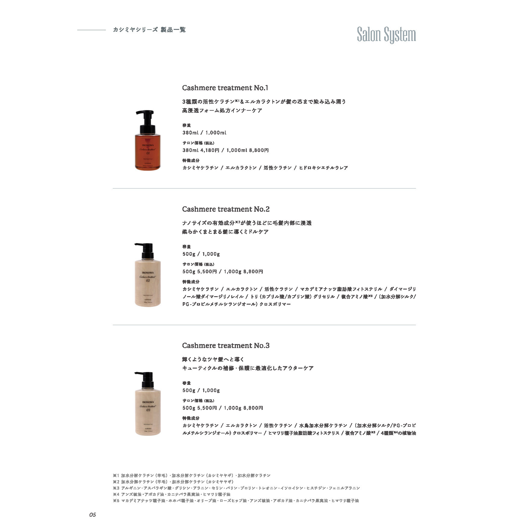 [国内正規品]カシミヤトリートメント No.1 380ｍｌ トリートメント ベタつかない 高保湿　うねりシルク 上質 ツヤ感 有効成分 熱ダメージ 予防 補修 エルカラクトン