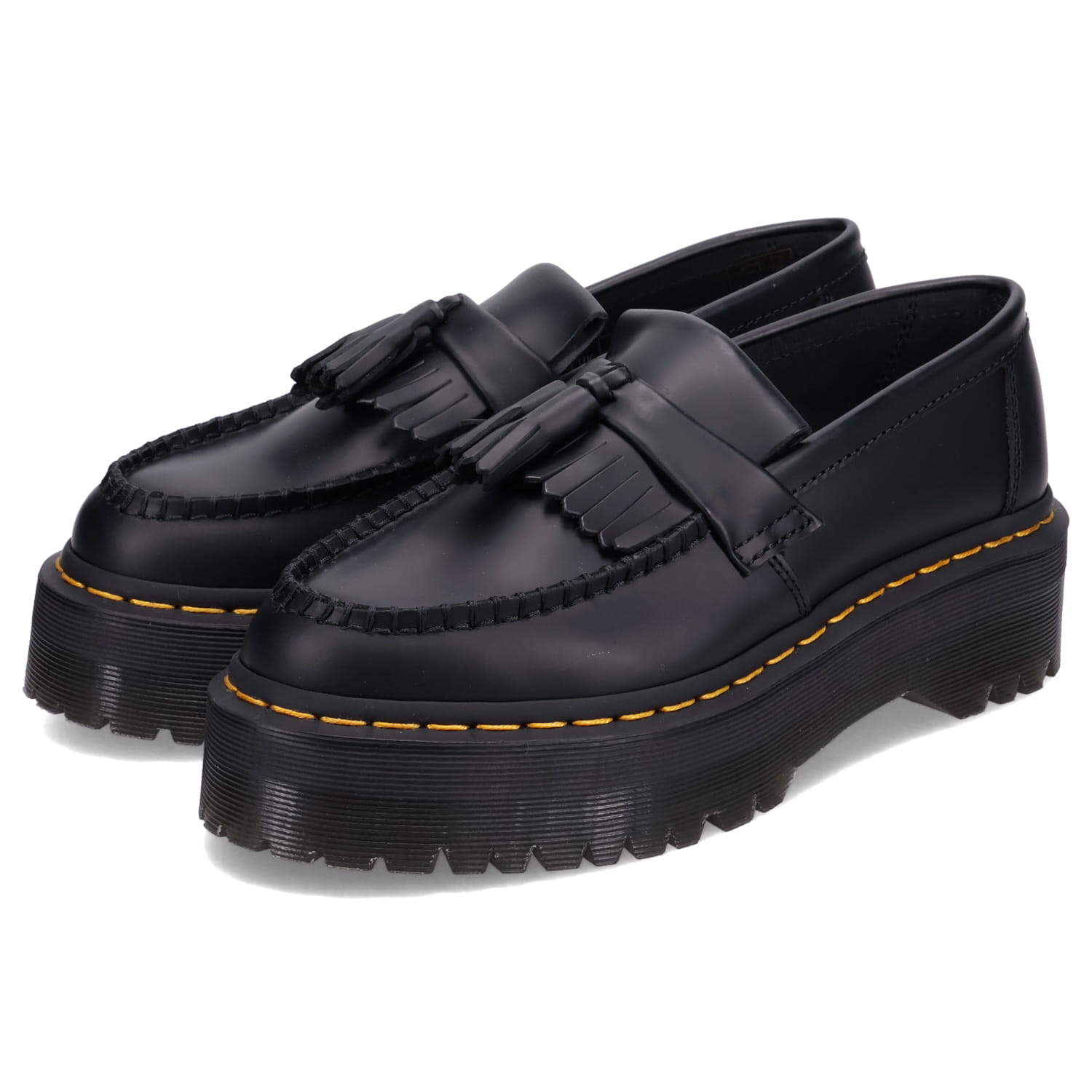 タッセルローファー エイドリアン クアッド レディース 厚底 ブラック 黒 27989001 タッセルローファー エイドリアン クアッド レディース 厚底 ブラック 黒 27989001