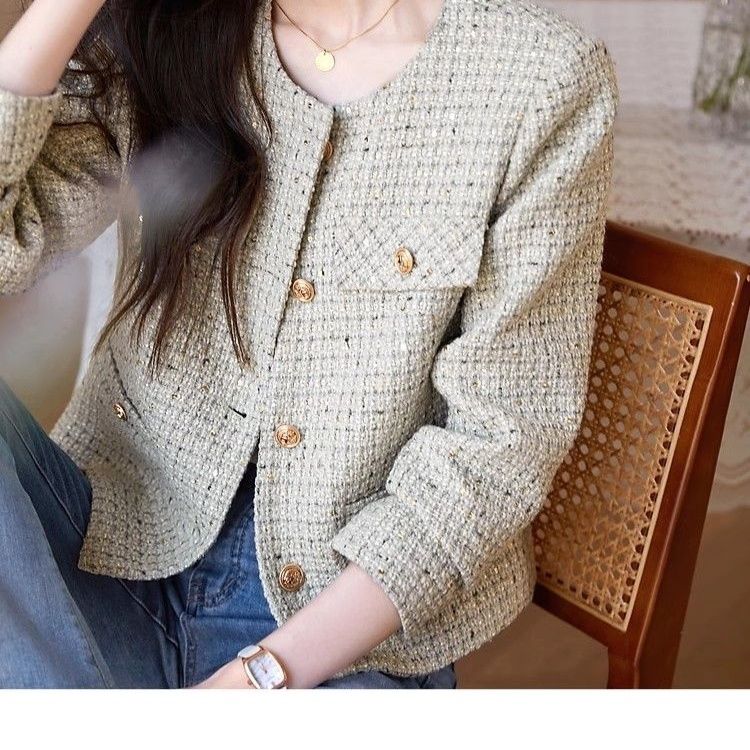 24新型流行ファッション気質優雅で洗練された小香風上着韓国版ファッションの短いコート女性 24新型流行ファッション気質優雅で洗練された小香風上着韓国版ファッションの短いコート女性