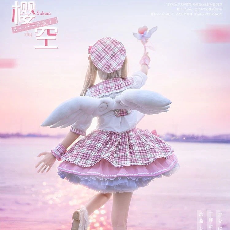 ロリータ サクラコングスーツ ピンクチェック柄半袖 スイートチェック柄スカート リボンロリータ 本格トレンド ロリータ サクラコングスーツ ピンクチェック柄半袖 スイートチェック柄スカート リボンロリータ 本格トレンド