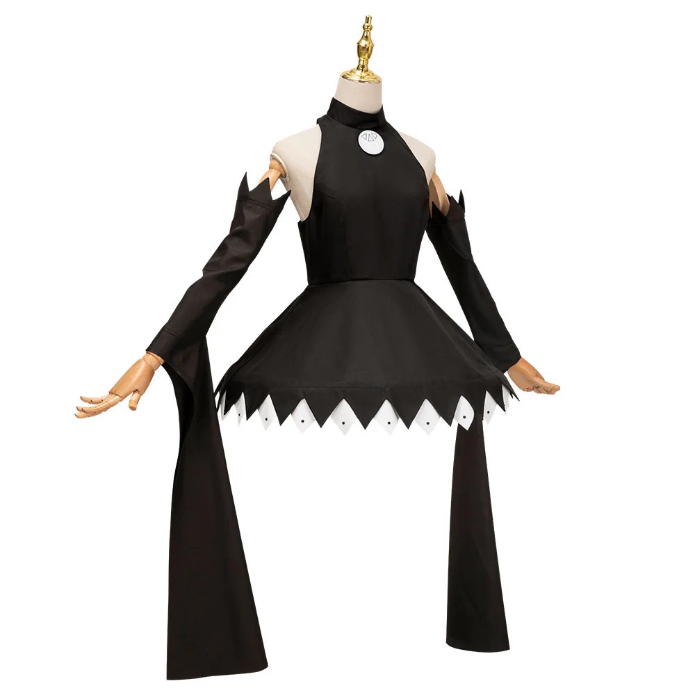 コスプレソウルイーターアニメ衣装,黒のかつらドレス,ハロウィーンのコスプレ コスプレソウルイーターアニメ衣装,黒のかつらドレス,ハロウィーンのコスプレ