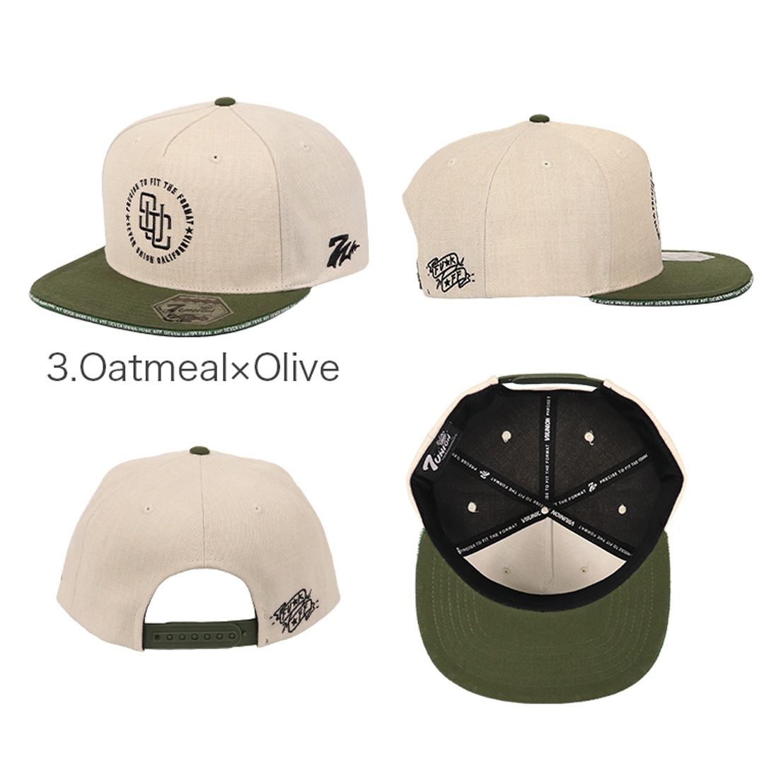 キャップ セブンユニオン スナップバック メンズ 帽子 ブランド ロゴ ベースボールキャップ ツートンカラー 5パネル 野球帽 レディース 男女兼用