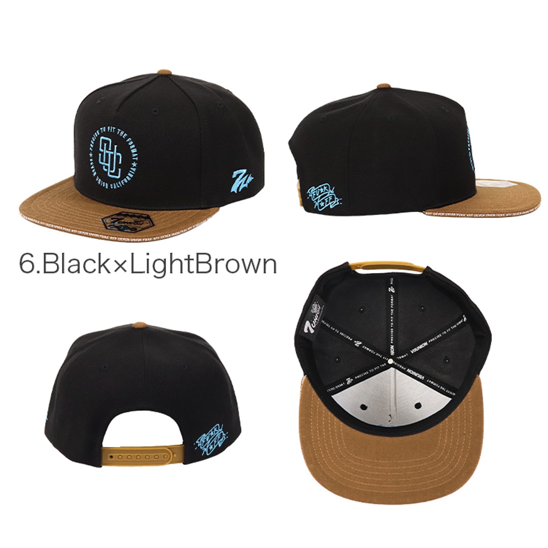 キャップ セブンユニオン スナップバック メンズ 帽子 ブランド ロゴ ベースボールキャップ ツートンカラー 5パネル 野球帽 レディース 男女兼用