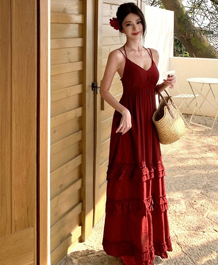 ワンピース キャミ キャミワンピース ロング レディース ティアードワンピース ノースリーブ Vネック Aライン きれいめ シンプル 大人 おしゃれ セクシー エレガント 無地 春 夏 お出かけ 休日 ワンピース キャミ キャミワンピース ロング レディース ティアードワンピース ノースリーブ Vネック Aライン きれいめ シンプル 大人 おしゃれ セクシー エレガント 無地 春 夏 お出かけ 休日