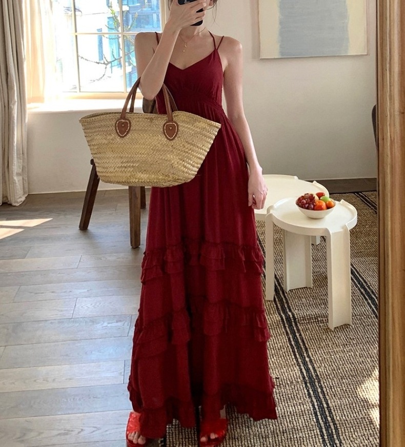 ワンピース キャミ キャミワンピース ロング レディース ティアードワンピース ノースリーブ Vネック Aライン きれいめ シンプル 大人 おしゃれ セクシー エレガント 無地 春 夏 お出かけ 休日 ワンピース キャミ キャミワンピース ロング レディース ティアードワンピース ノースリーブ Vネック Aライン きれいめ シンプル 大人 おしゃれ セクシー エレガント 無地 春 夏 お出かけ 休日