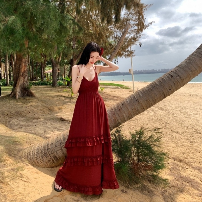 ワンピース キャミ キャミワンピース ロング レディース ティアードワンピース ノースリーブ Vネック Aライン きれいめ シンプル 大人 おしゃれ セクシー エレガント 無地 春 夏 お出かけ 休日 ワンピース キャミ キャミワンピース ロング レディース ティアードワンピース ノースリーブ Vネック Aライン きれいめ シンプル 大人 おしゃれ セクシー エレガント 無地 春 夏 お出かけ 休日