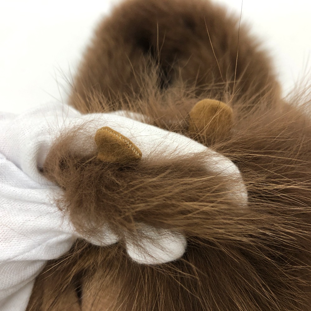 ランバン コレクション ☆ フォックスファー ケープ LANVIN LANVIN ランバン ケープ フォックスファー カシミヤ ブラウン