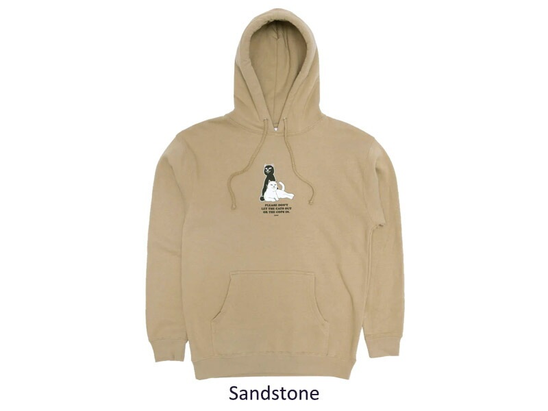 リップンディップ Keep The Cats In HoodieSandstone スウェット フード プルオーバー パーカー 男性用 メンズ リップンディップ Keep The Cats In HoodieSandstone スウェット フード プルオーバー パーカー 男性用 メンズ
