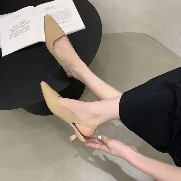 Qoo10] バックストラップ パンプス 靴 シューズ