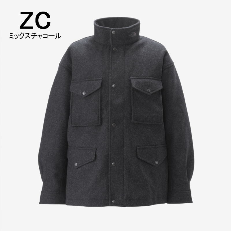 正規品 ウィンドストッパーウッドランドウールジャケット AN/アビエイターネイビー ZC/ミックスチャコール NY82430