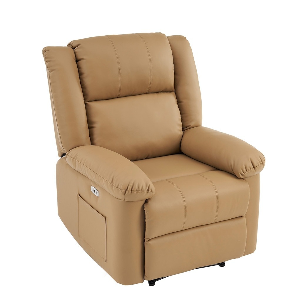 【国内即日発送】リクライニングチェア テーブル付き リクライニングソファ 1人掛け 電動 リクライニング ファブリック オットマン一体型 パーソナルチェアー 電動ソファ 耐圧分散 リクライニングチェア