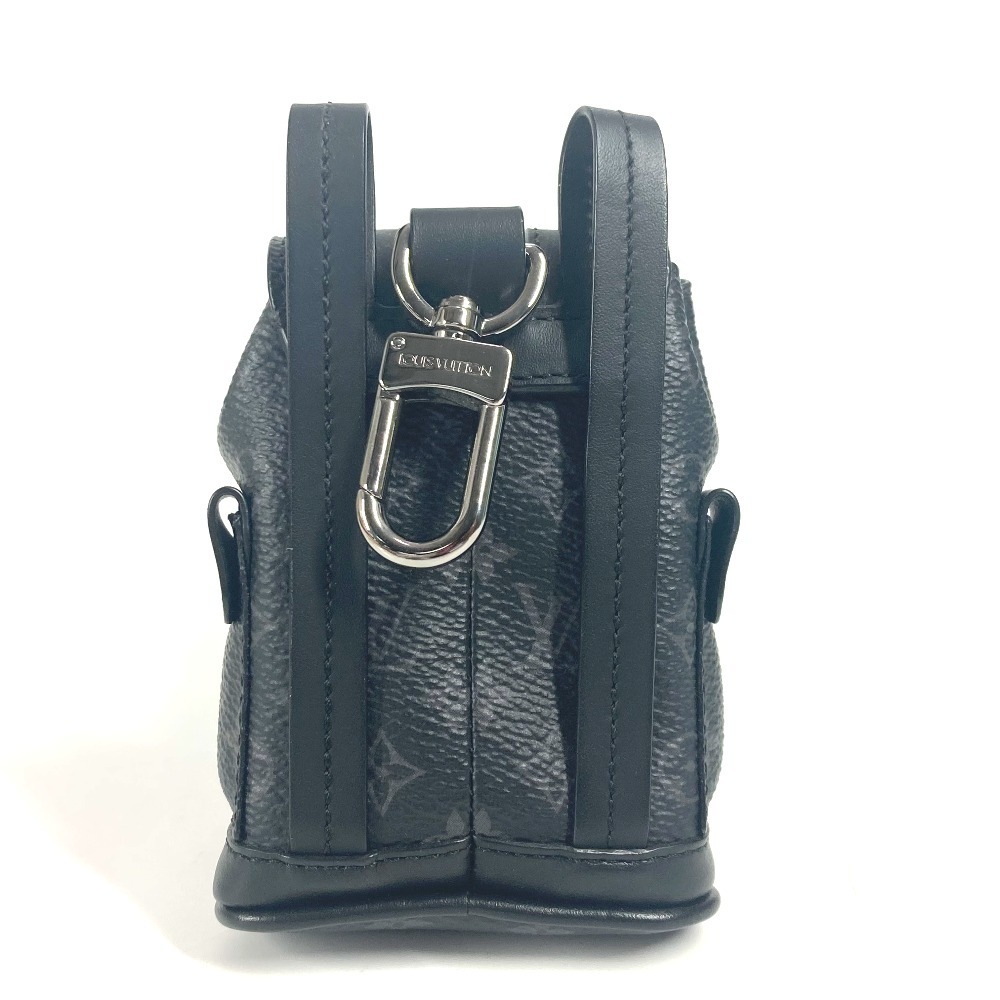 バッグチャーム M77166 ビジュー サック・ミニ クリストファー モノグラムエクリプス キーホルダー カバン リュック モノグラムエクリプスキャンバス ブラック