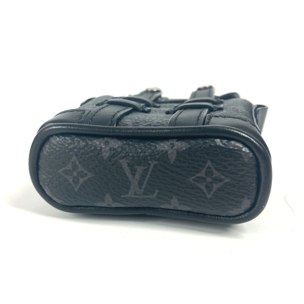 バッグチャーム M77166 ビジュー サック・ミニ クリストファー モノグラムエクリプス キーホルダー カバン リュック モノグラムエクリプスキャンバス ブラック