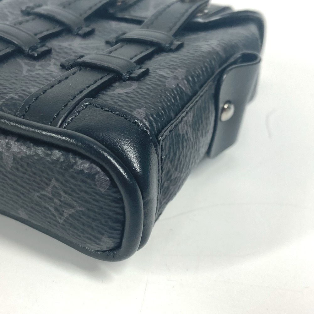 バッグチャーム M77166 ビジュー サック・ミニ クリストファー モノグラムエクリプス キーホルダー カバン リュック モノグラムエクリプスキャンバス ブラック