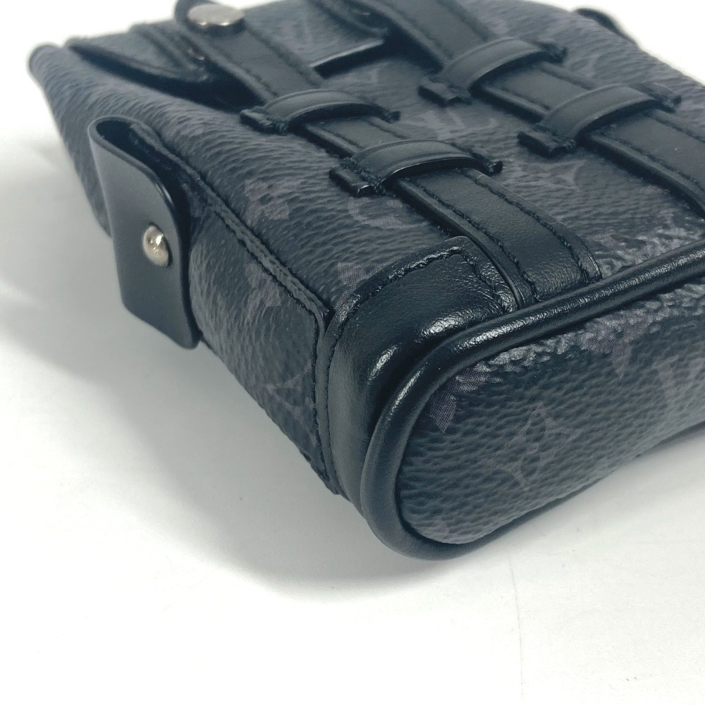 バッグチャーム M77166 ビジュー サック・ミニ クリストファー モノグラムエクリプス キーホルダー カバン リュック モノグラムエクリプスキャンバス ブラック