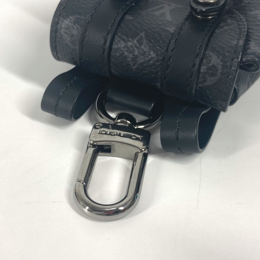 バッグチャーム M77166 ビジュー サック・ミニ クリストファー モノグラムエクリプス キーホルダー カバン リュック モノグラムエクリプスキャンバス ブラック