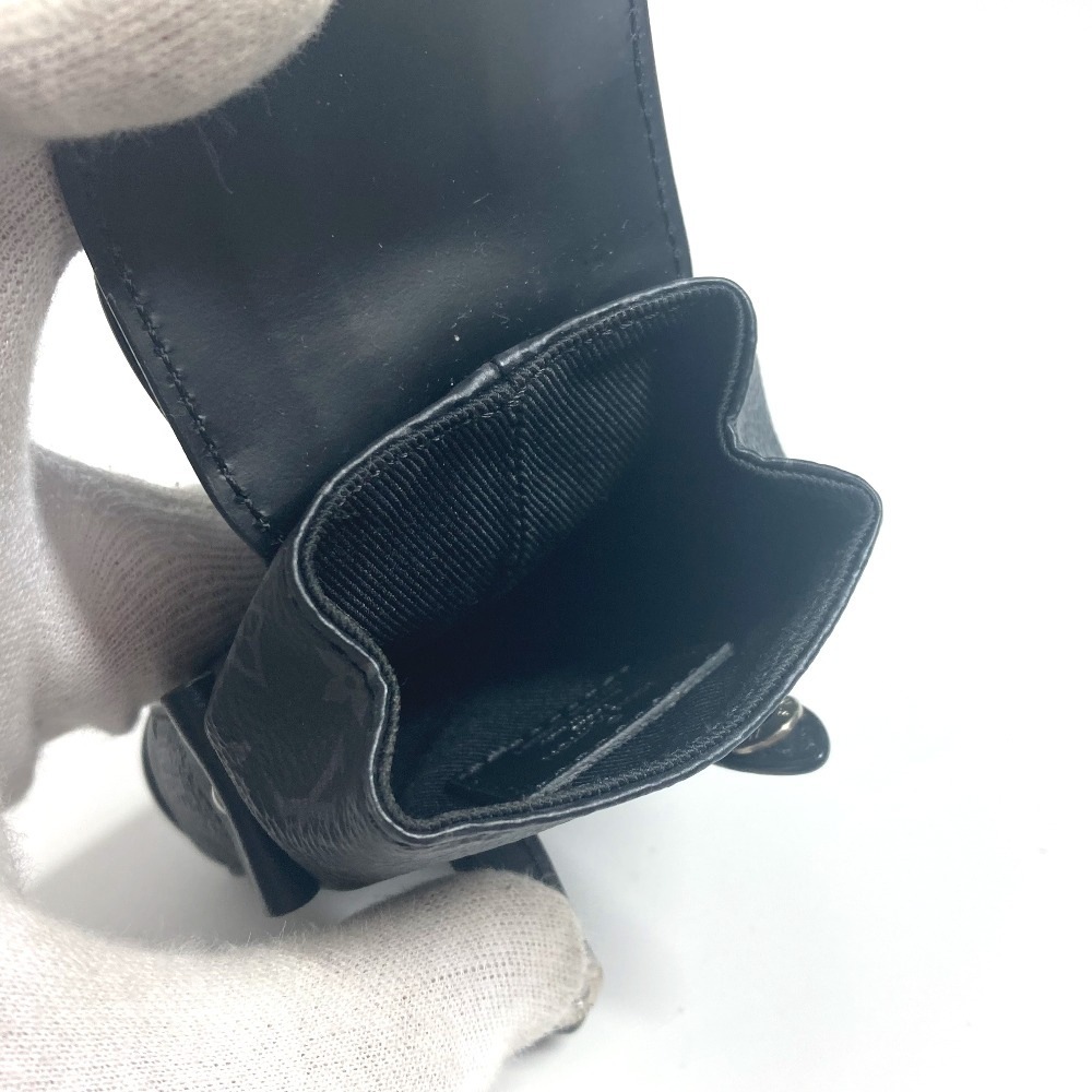 バッグチャーム M77166 ビジュー サック・ミニ クリストファー モノグラムエクリプス キーホルダー カバン リュック モノグラムエクリプスキャンバス ブラック