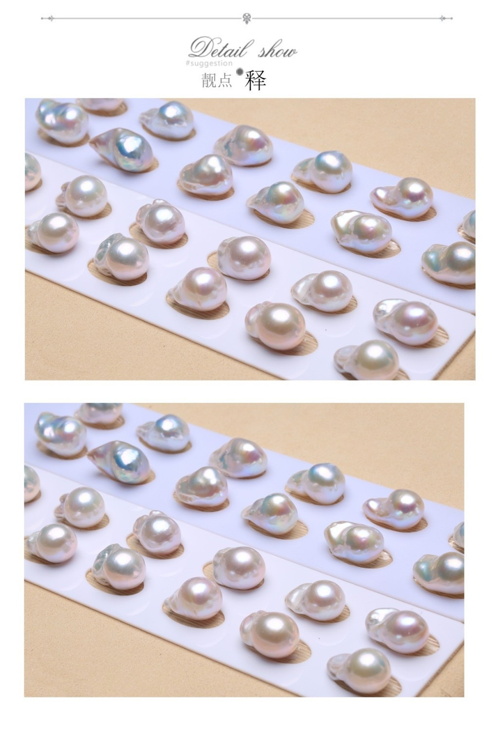 23 カスタマイズされた天然淡水バロック オーロラ カラフルな不規則な真珠裸ビーズ イヤリング イヤリング 返金不可 母の日 母の日-0006583