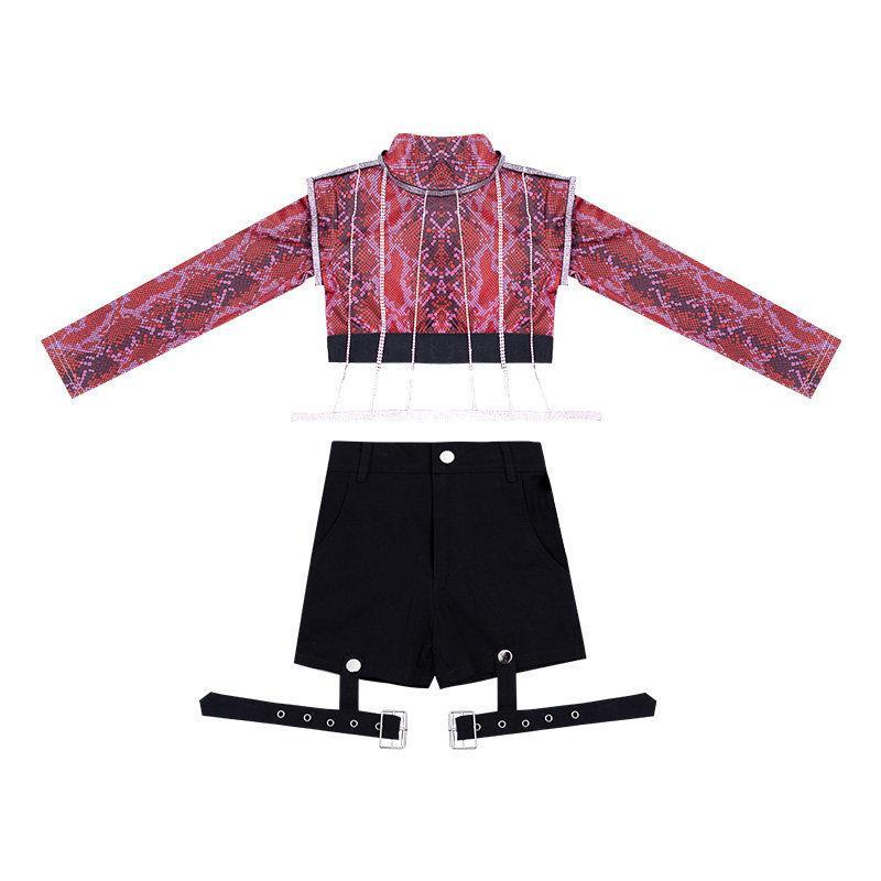 ２点で11o円OFF！【本日限定】チアガール ダンスウェア キッズ ダンス衣装 女子 ガールズ 子供服 ヒップホップ セットアップ HIPHOP ジャズダンス 応援団 チアステージ衣装 練習着