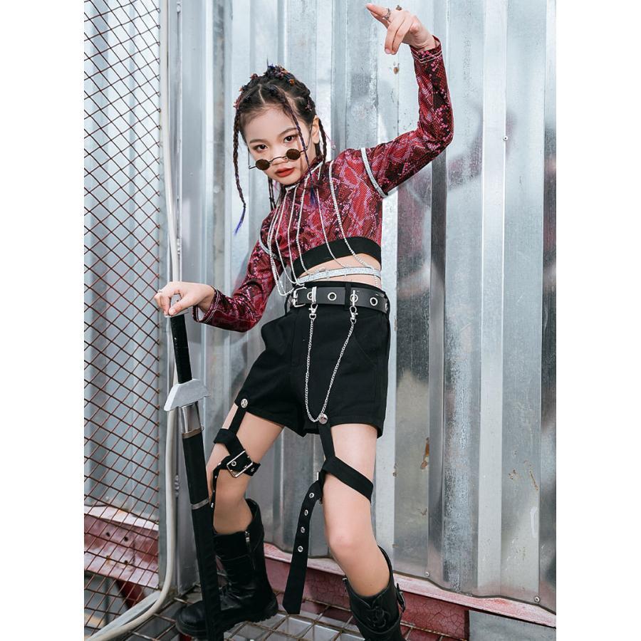 ２点で11o円OFF！【本日限定】チアガール ダンスウェア キッズ ダンス衣装 女子 ガールズ 子供服 ヒップホップ セットアップ HIPHOP ジャズダンス 応援団 チアステージ衣装 練習着